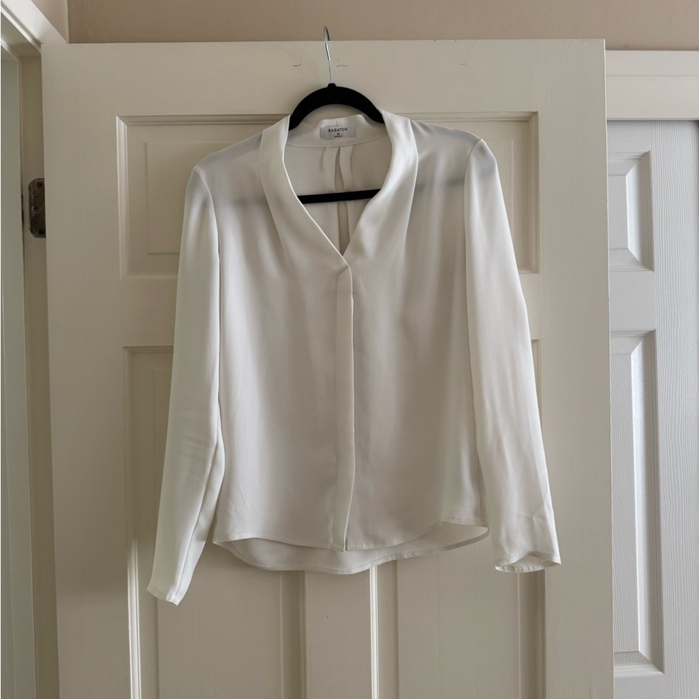 Aritzia Power/Akira Blouse White XS